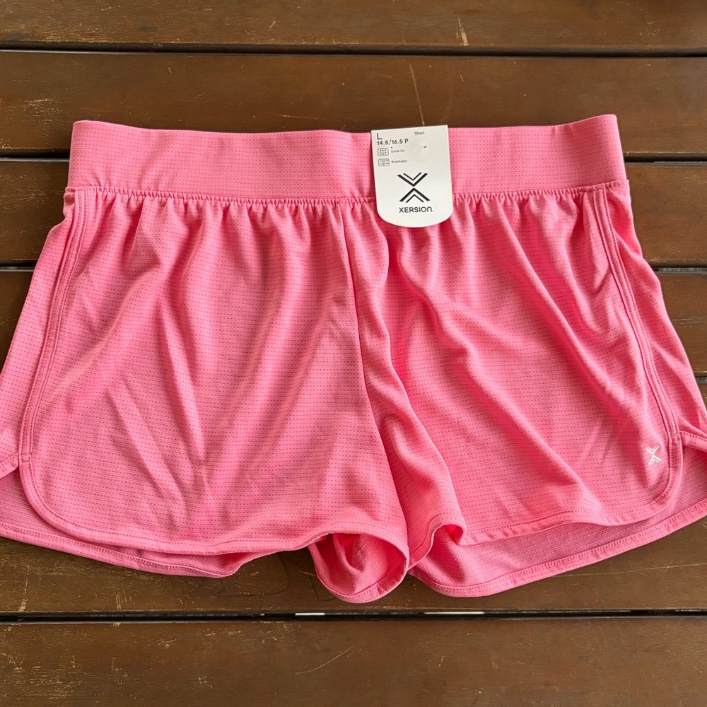 Xersion Vibrant Pink Quick-Dri Shorts